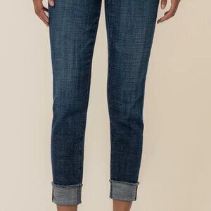 Kut from The Kloth Amy Cropped Straight Leg Jean 18W Dark Wash
